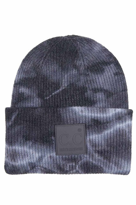 C.C Women's Tie Dye Beanie Hats With Rubber Patch - Che Cose Belle
