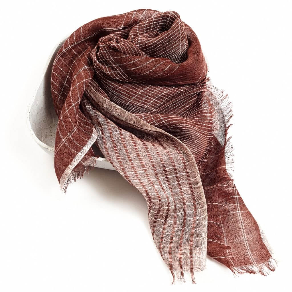 Auro Handwoven Linen Scarf