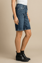 Celeste Dark Wash High Rise Bermuda Jeans - Che Cose Belle