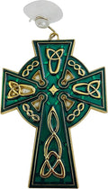 Celtic Cross Suncatcher Irish Sun Catcher Window Decoration with Suction Cup and Hook, 4 1/2 Inches - Che Cose Belle