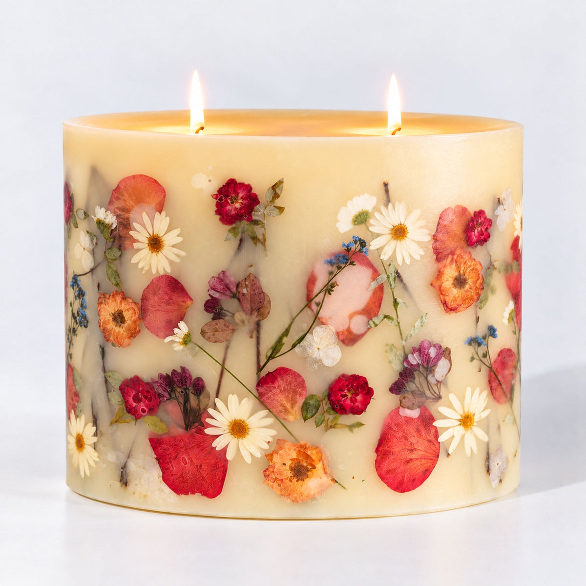 Centerpiece Botanical Candle - Apricot Rose - Che Cose Belle