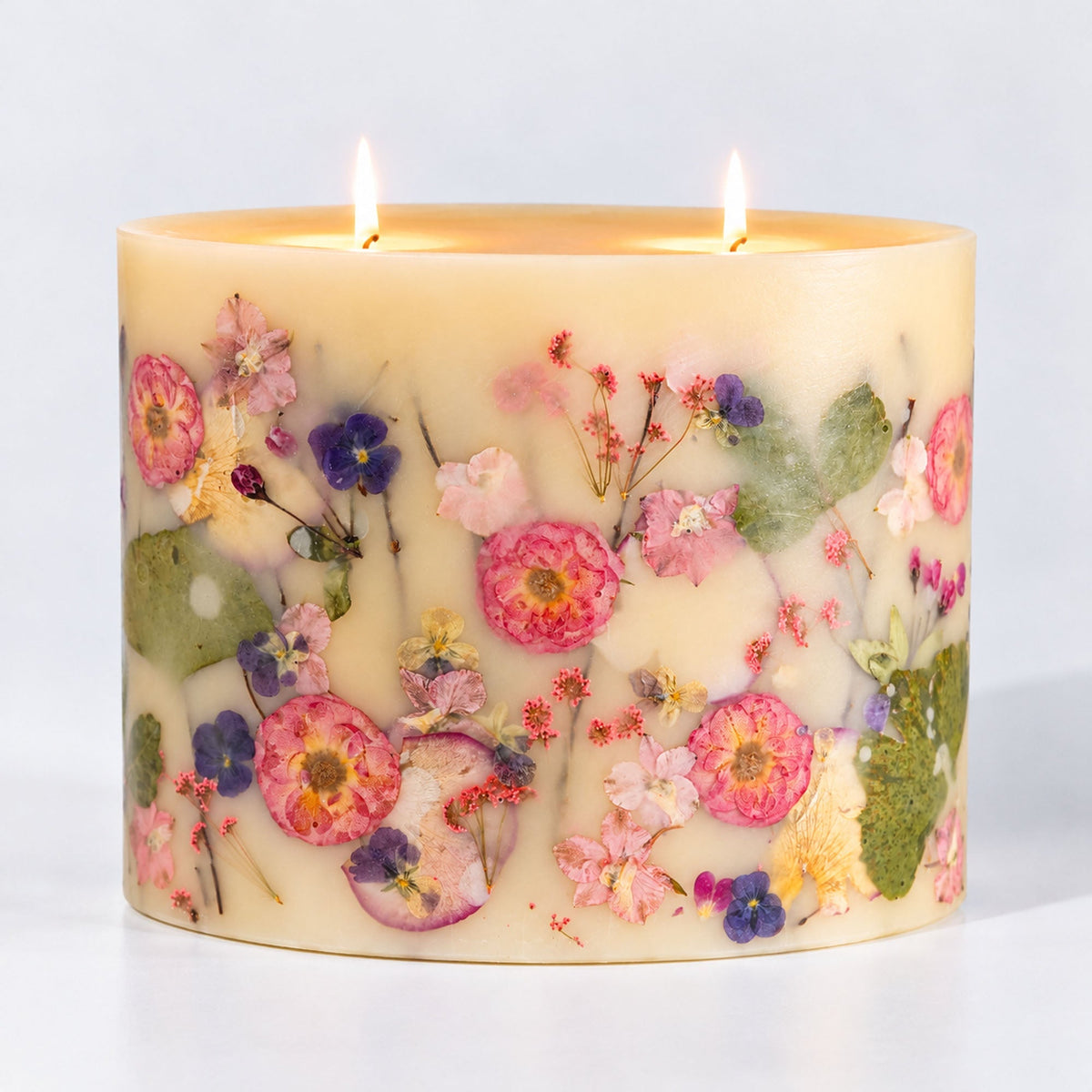 Centerpiece Botanical Candle - Blushing Rosewood - Che Cose Belle