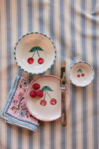 Ceramic Bowl with Hand Painted Cherry - 11.8 oz - Che Cose Belle