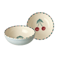 Ceramic Bowl with Hand Painted Cherry - 11.8 oz - Che Cose Belle