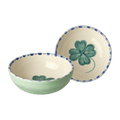 Ceramic Bowl with Hand Painted Good Luck Clover - 11.8 oz - Che Cose Belle