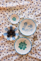 Ceramic Bowl with Hand Painted Good Luck Clover - 11.8 oz - Che Cose Belle