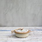 Ceramic Brie Baker with Bamboo Spreader - Che Cose Belle