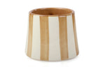 Ceramic Brown Stripe Coffee cup - 3.5 x 2.5 Inches ( Set of 2 ) - Che Cose Belle