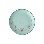 Ceramic Cake Plate with Hand Painted Flower Vine - Che Cose Belle