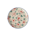 Ceramic Cake Plate with Hand Painted Pink Flowers - Che Cose Belle