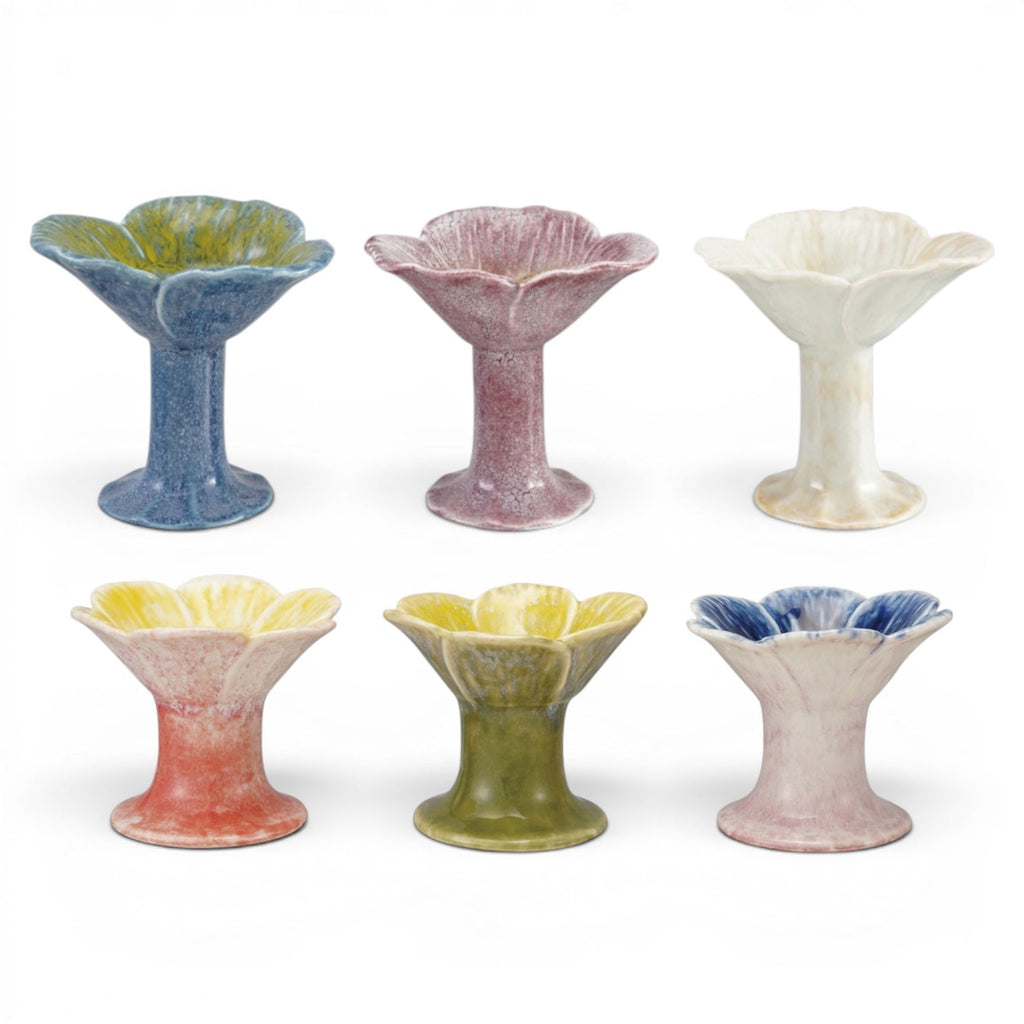Ceramic Flower Footed Tealight Holder - Che Cose Belle