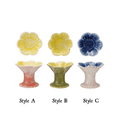 Ceramic Flower Footed Tealight Holder - Che Cose Belle