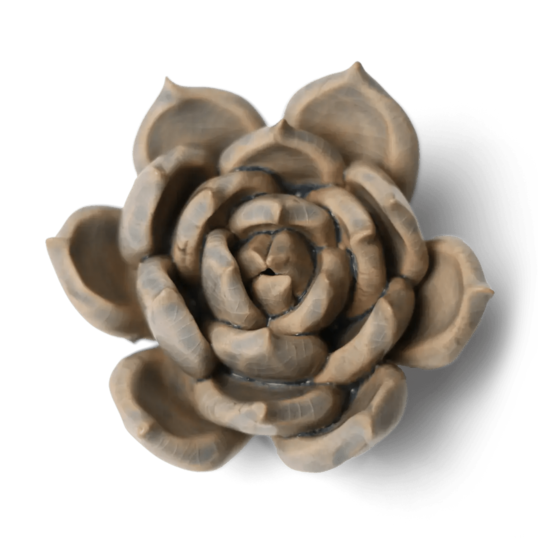 Ceramic Flower Wall Art Succulent Blue 12: Succulent Light Blue - Che Cose Belle