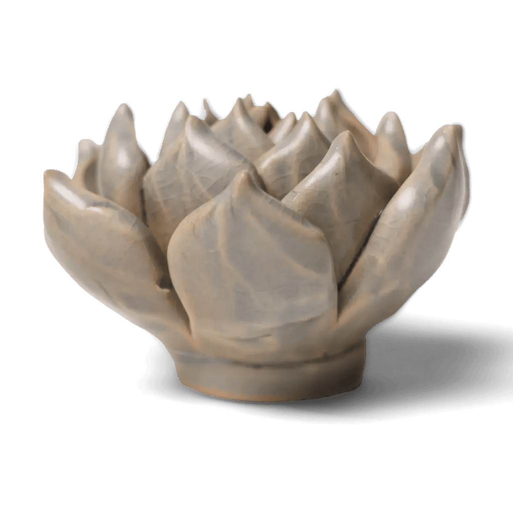 Ceramic Flower Wall Art Succulent Blue 12: Succulent Light Blue - Che Cose Belle