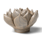 Ceramic Flower Wall Art Succulent Blue 12: Succulent Light Blue - Che Cose Belle