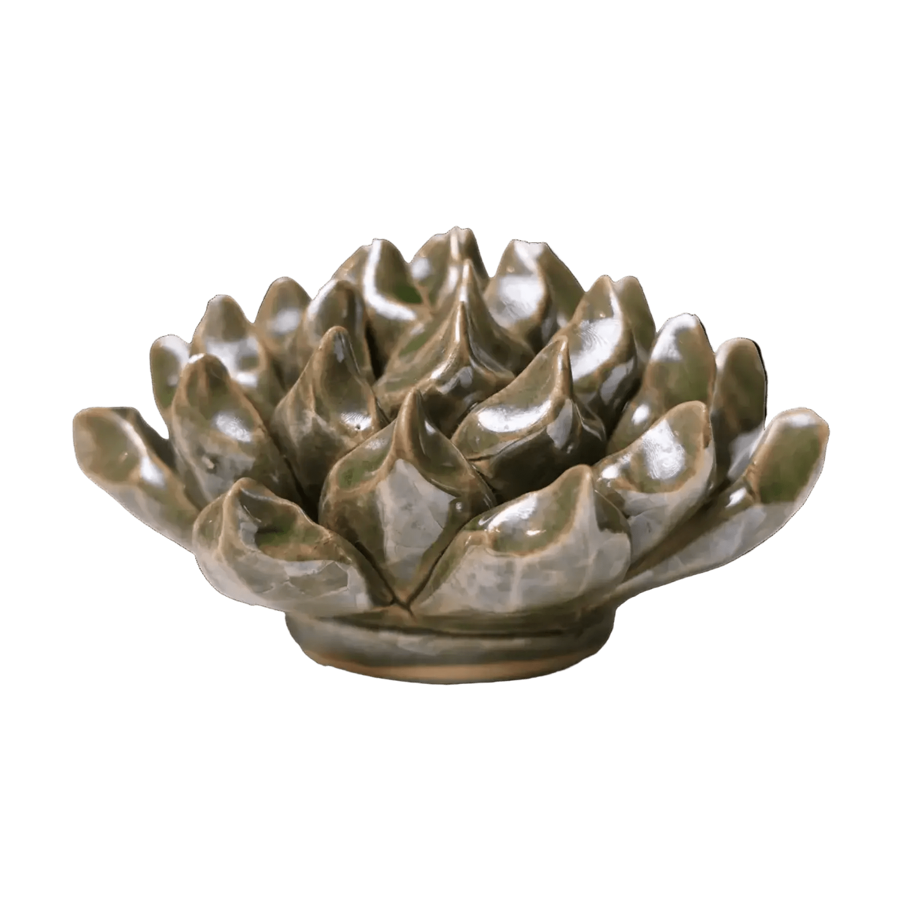 Ceramic Flower Wall Art Succulent Green 6: Large Succulent Green - Che Cose Belle