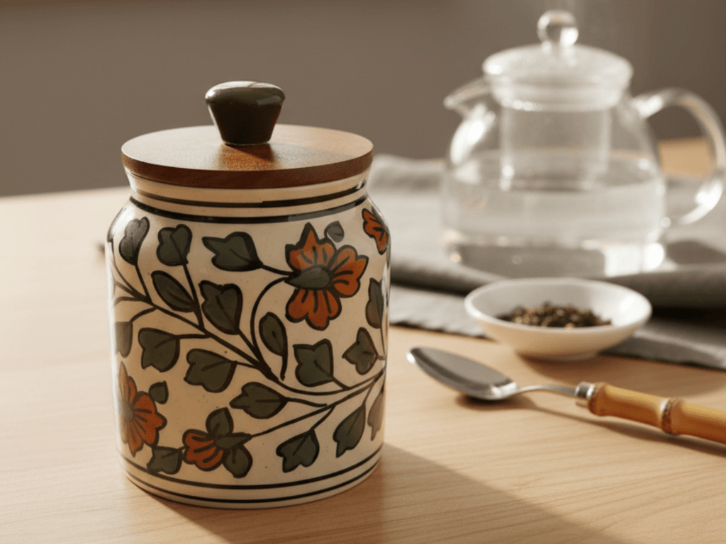 Ceramic Jars with Wooden Lids - Che Cose Belle