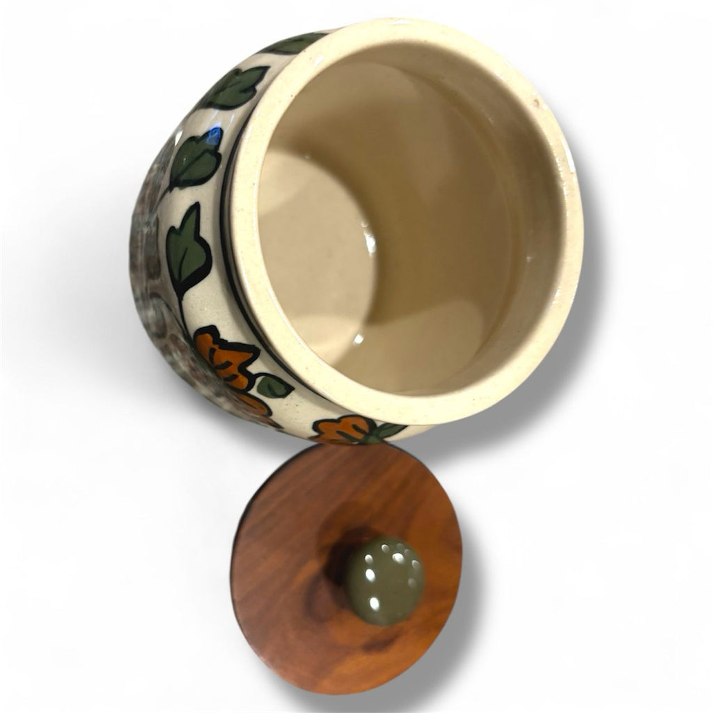 Ceramic Jars with Wooden Lids - Che Cose Belle