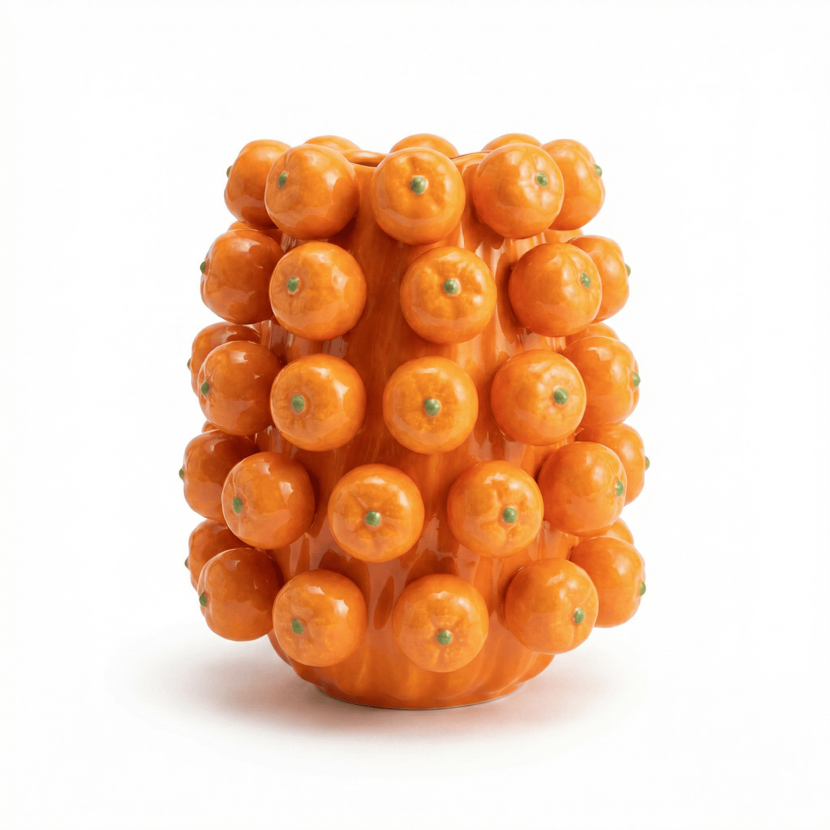 Ceramic Orange Cluster Vase - Che Cose Belle