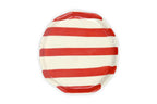 Ceramic Red stripe plate, 6.3x6.3 Inches ( Set of 2 ) - Che Cose Belle
