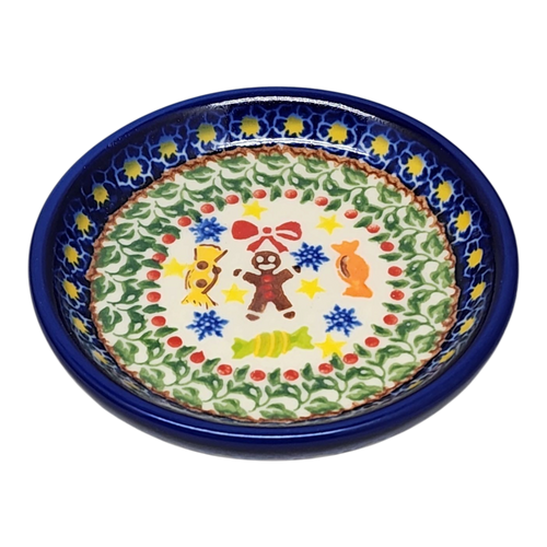 Ceramic Snack Plate - Gingerbread Celebration Pattern - Che Cose Belle