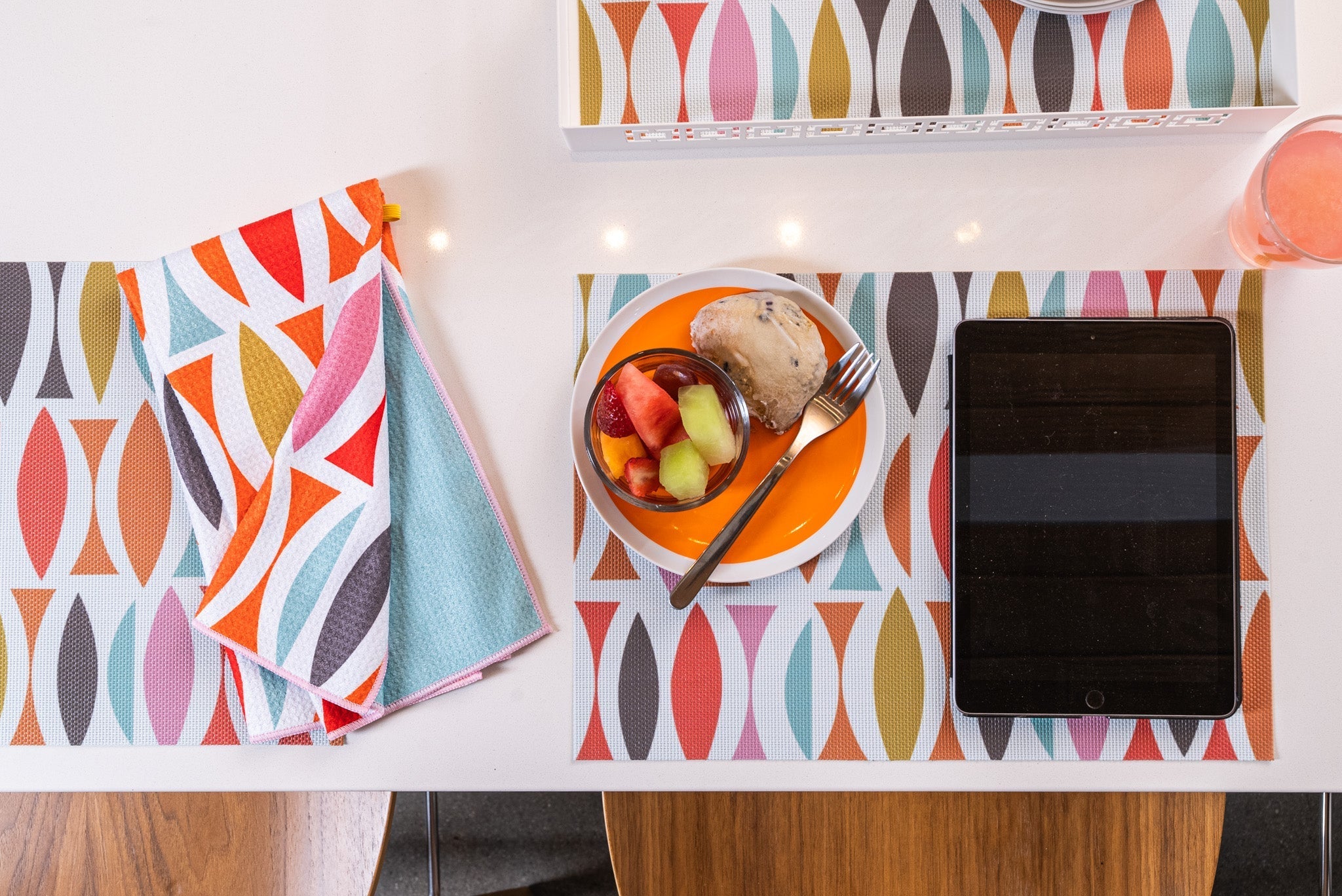 Cha - Cha double - sided Woven Rectangular Placemat - set of 4 - Che Cose Belle