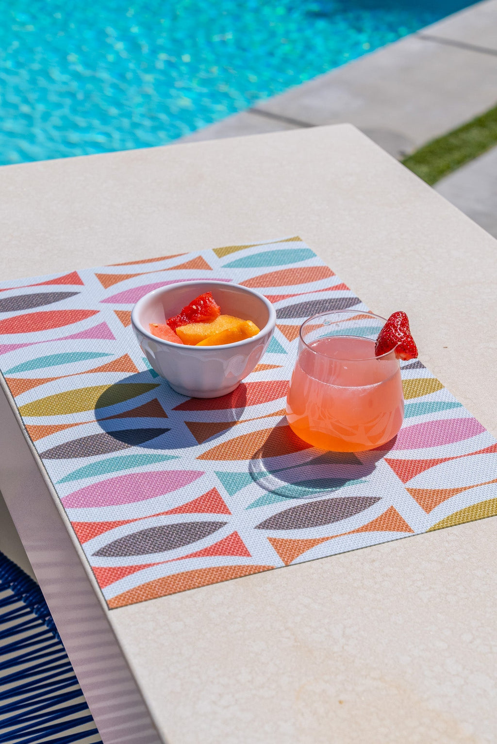Cha - Cha double - sided Woven Rectangular Placemat - set of 4 - Che Cose Belle