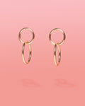 Chai Gold 2 Tier hoops - Che Cose Belle