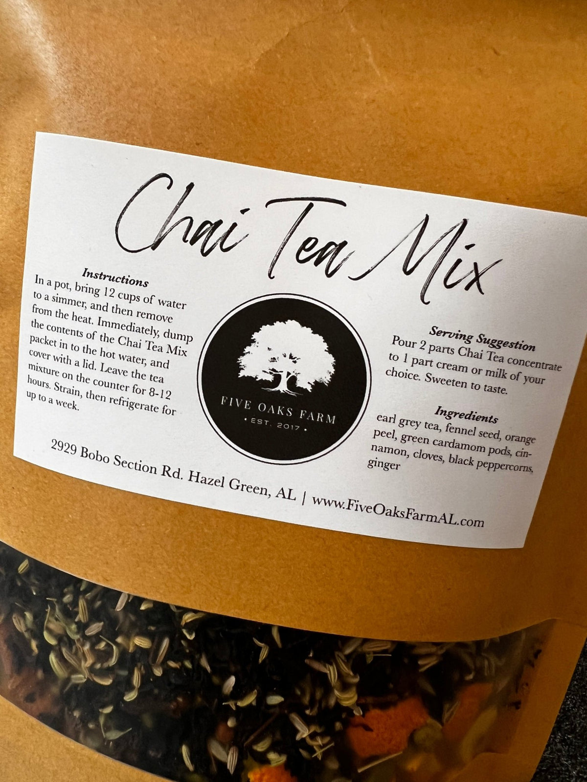 Chai Tea Mix - Che Cose Belle