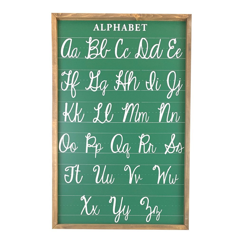 Chalkboard Alphabet Framed Art - Che Cose Belle