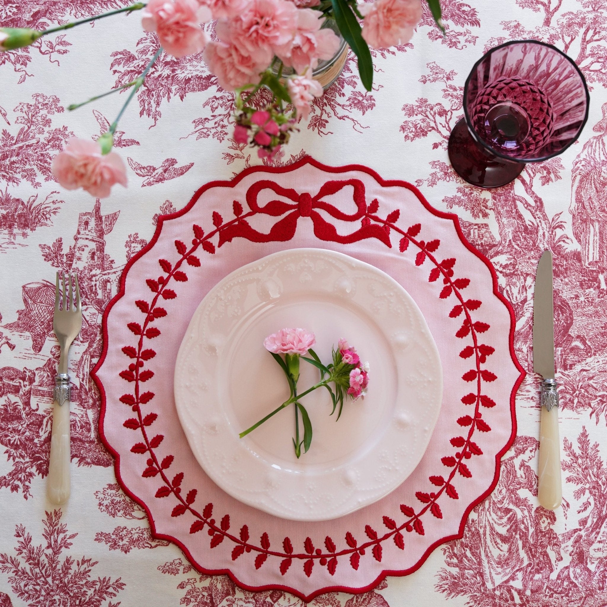CHAMPAGNE PINK COTTON PLACEMAT (Set Of 4) - Che Cose Belle