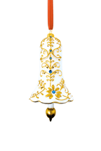 Chantilly Lace Bell Glass Blown Ornament - Che Cose Belle