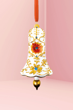 Chantilly Lace Bell Glass Blown Ornament - Che Cose Belle