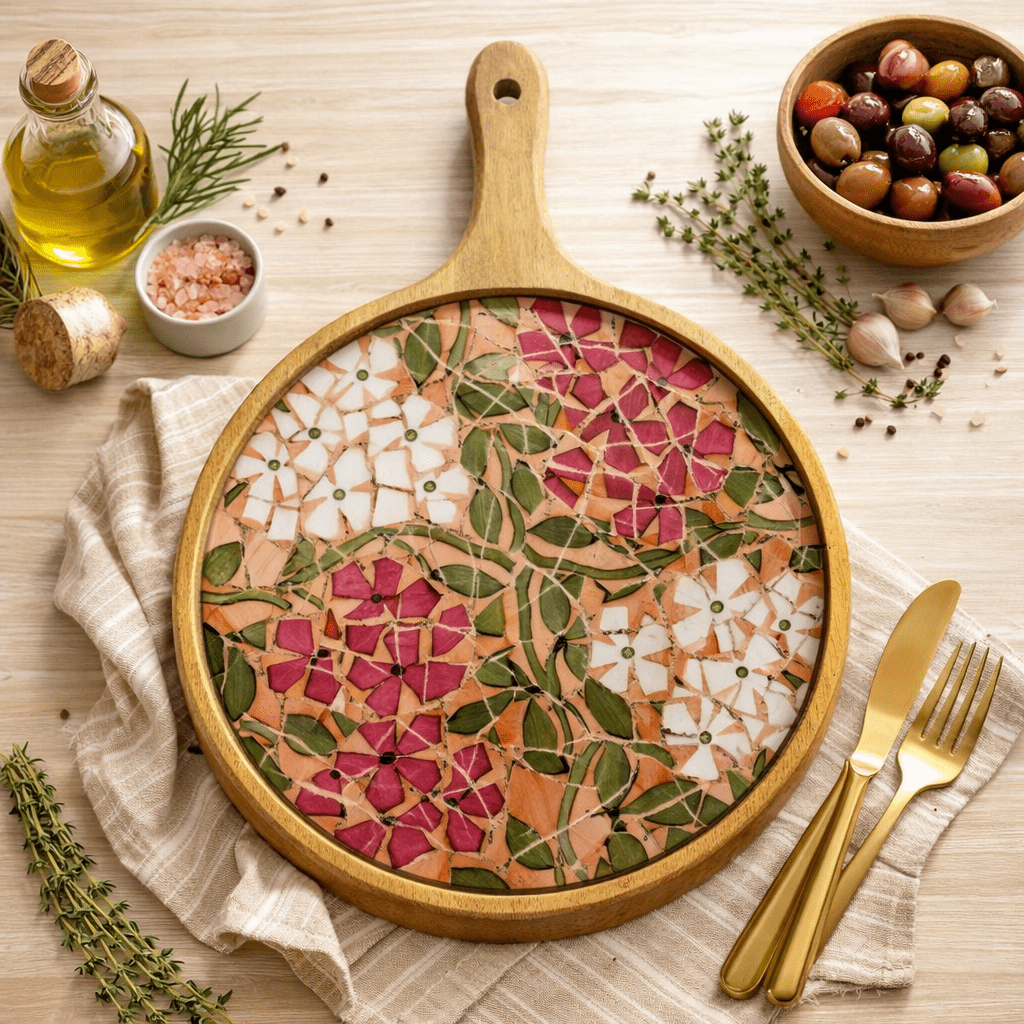 Charcuterie Board Pizza Serving Platter - Che Cose Belle