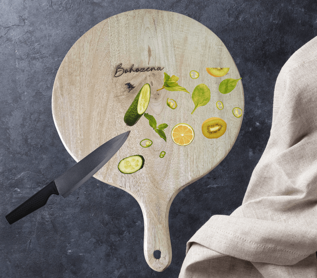 Charcuterie Board Pizza Serving Platter - Floral - Che Cose Belle