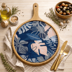 Charcuterie Board Pizza Serving Platter - Floral - Che Cose Belle