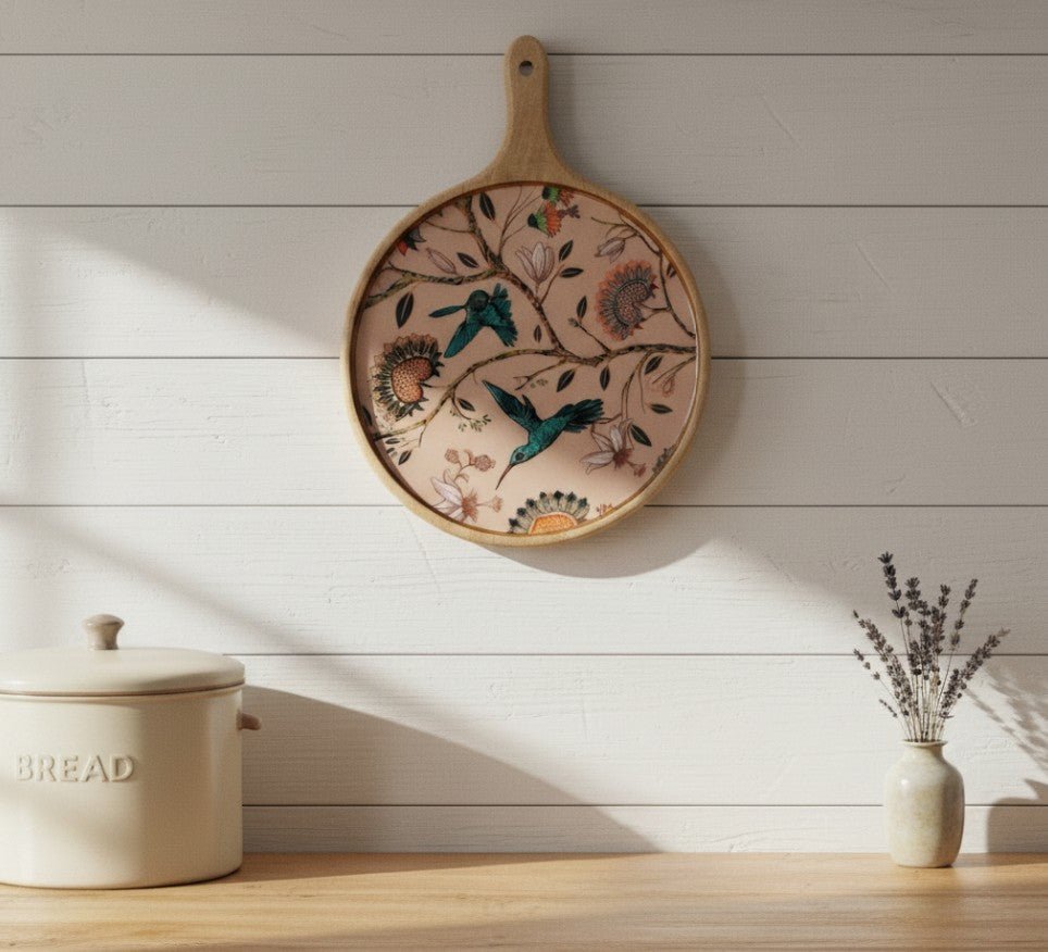 Charcuterie Board Pizza Serving Platter - Humming Bird - Che Cose Belle