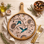 Charcuterie Board Pizza Serving Platter - Humming Bird - Che Cose Belle
