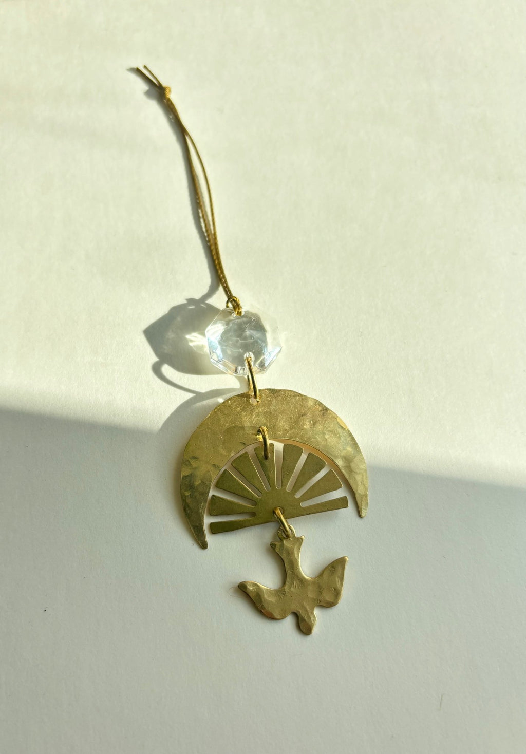 Chasing Light Ornament with Vintage Glass Crystal - Che Cose Belle