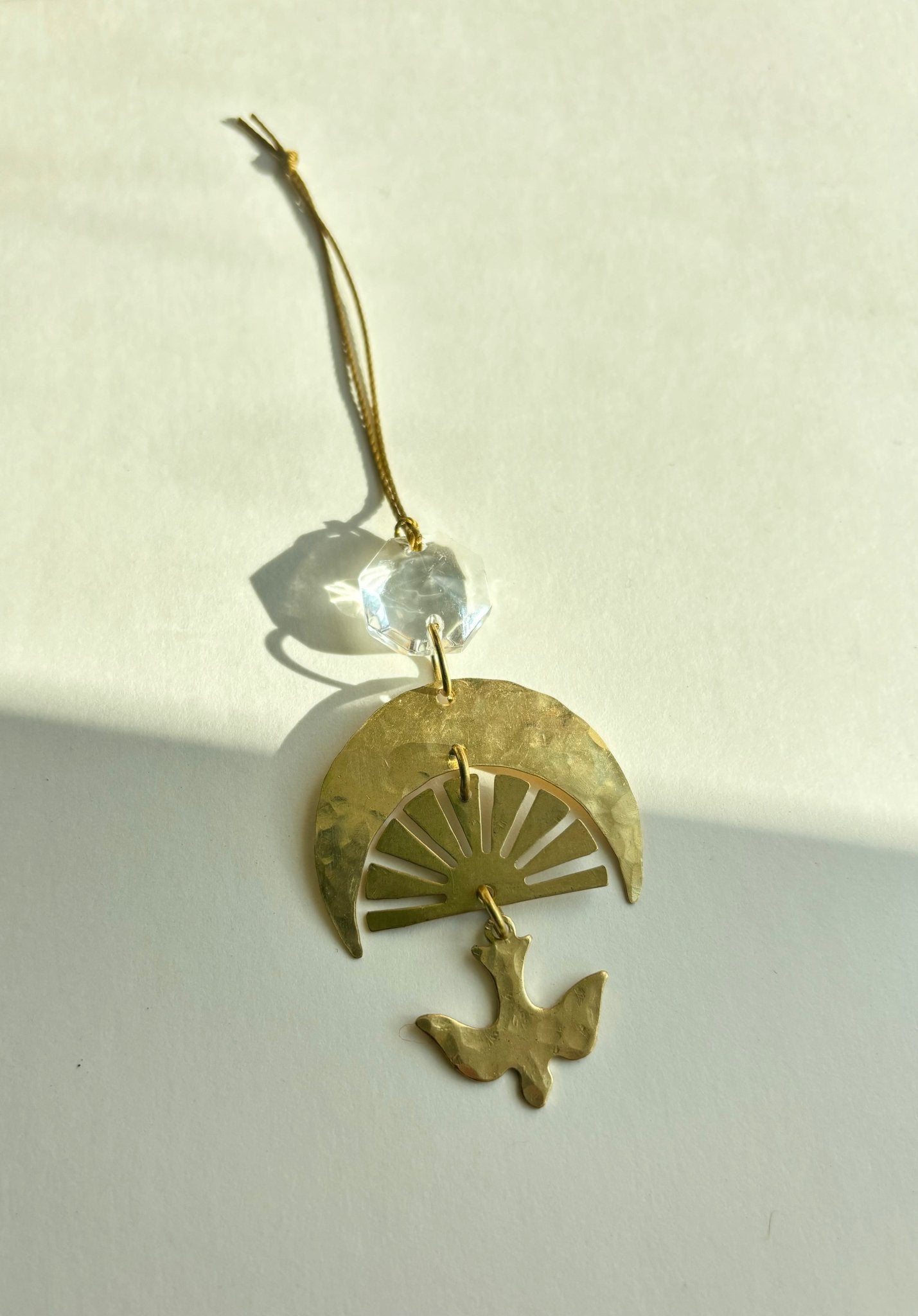 Chasing Light Ornament with Vintage Glass Crystal - Che Cose Belle