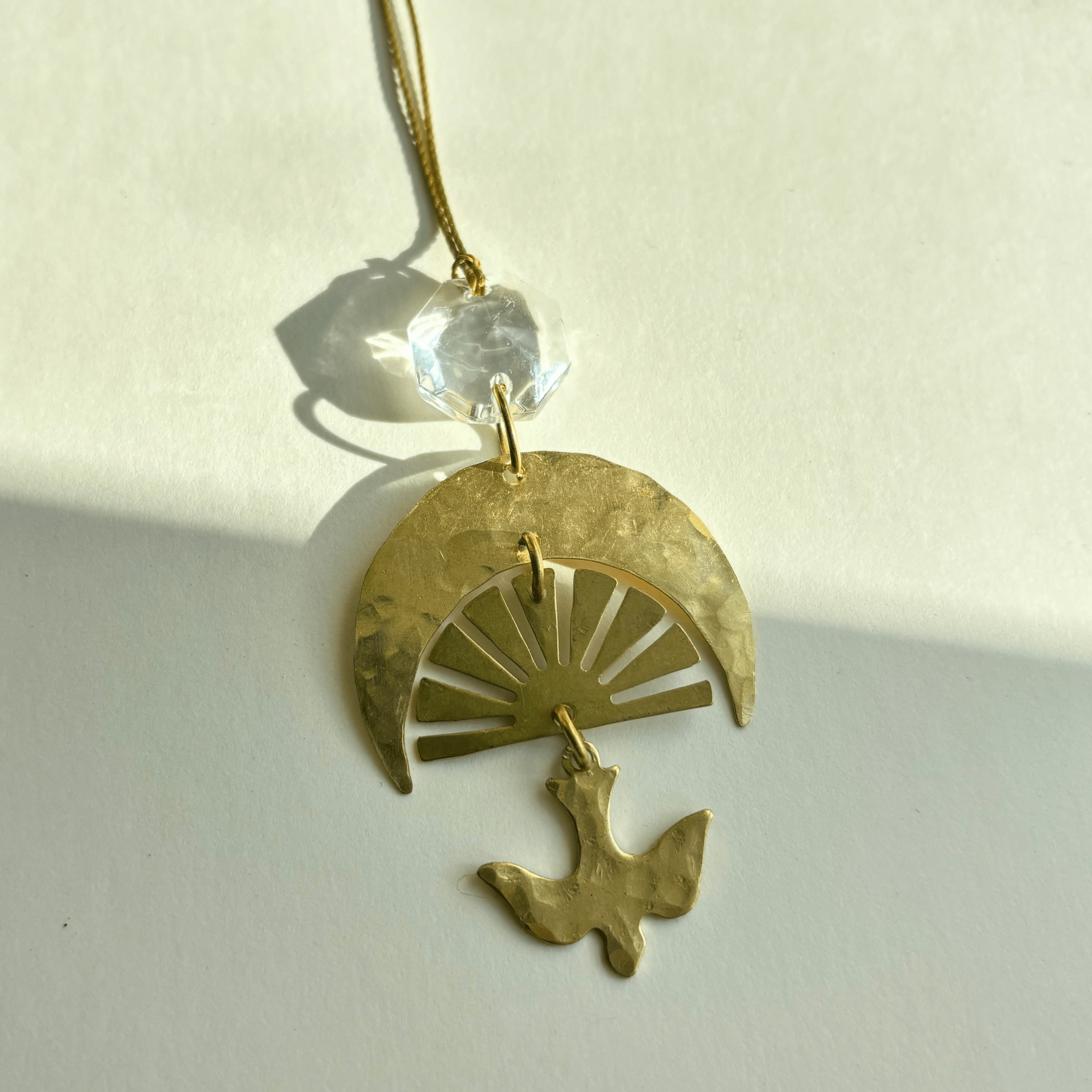 Chasing Light Ornament with Vintage Glass Crystal - Che Cose Belle