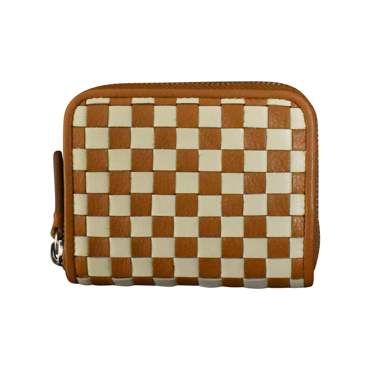 CHECKERBOARD ZIP AROUND WALLET - Che Cose Belle
