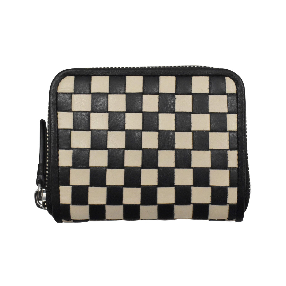 CHECKERBOARD ZIP AROUND WALLET - Che Cose Belle