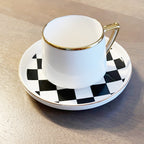 Checkered Espresso Cups - Set of 6 - Che Cose Belle