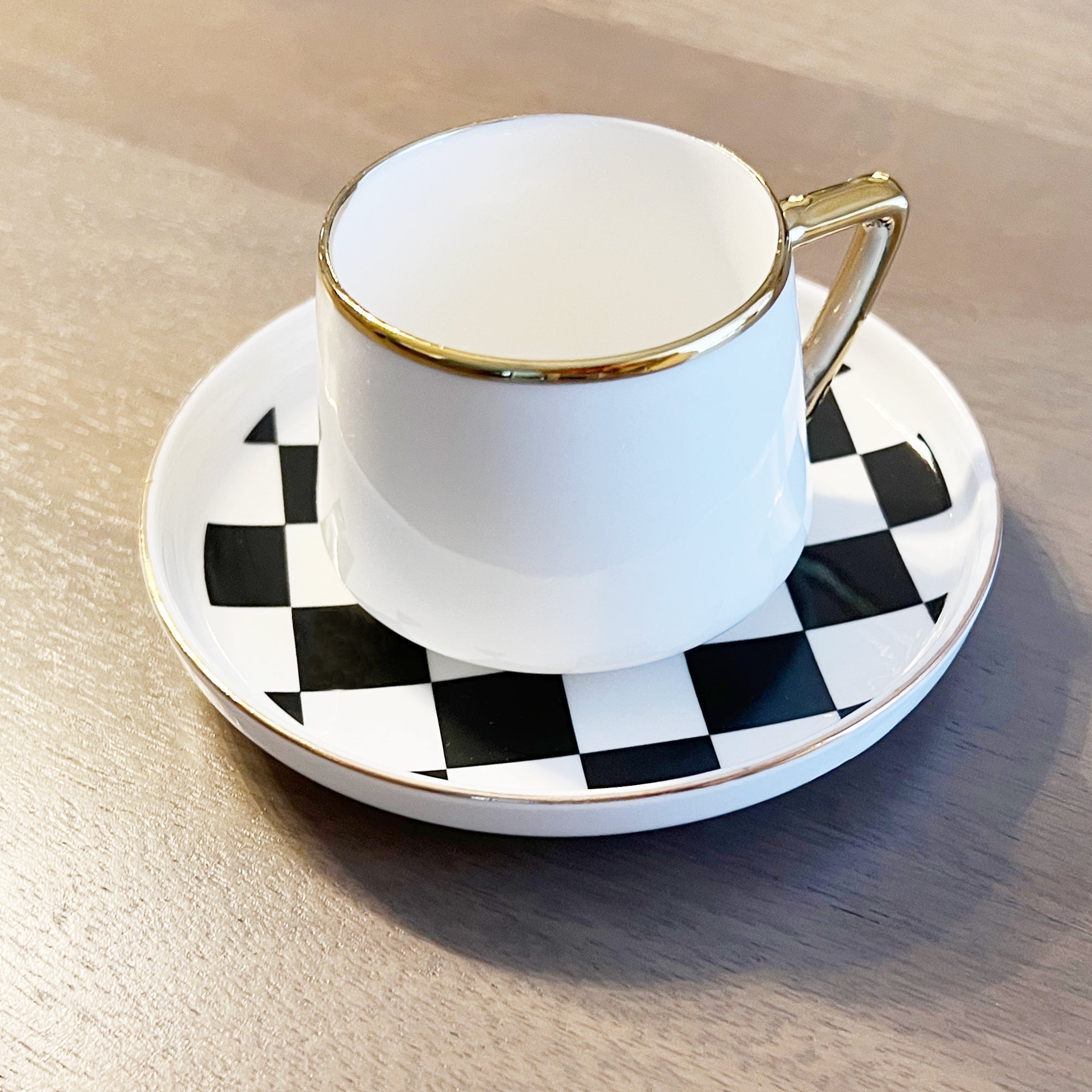 Checkered Espresso Cups - Set of 6 - Che Cose Belle