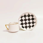 Checkered Espresso Cups - Set of 6 - Che Cose Belle