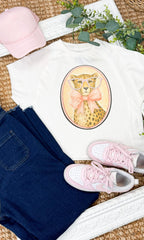 Cheetah with Rhinestone Specs Graphic Edgy Shirt - Che Cose Belle