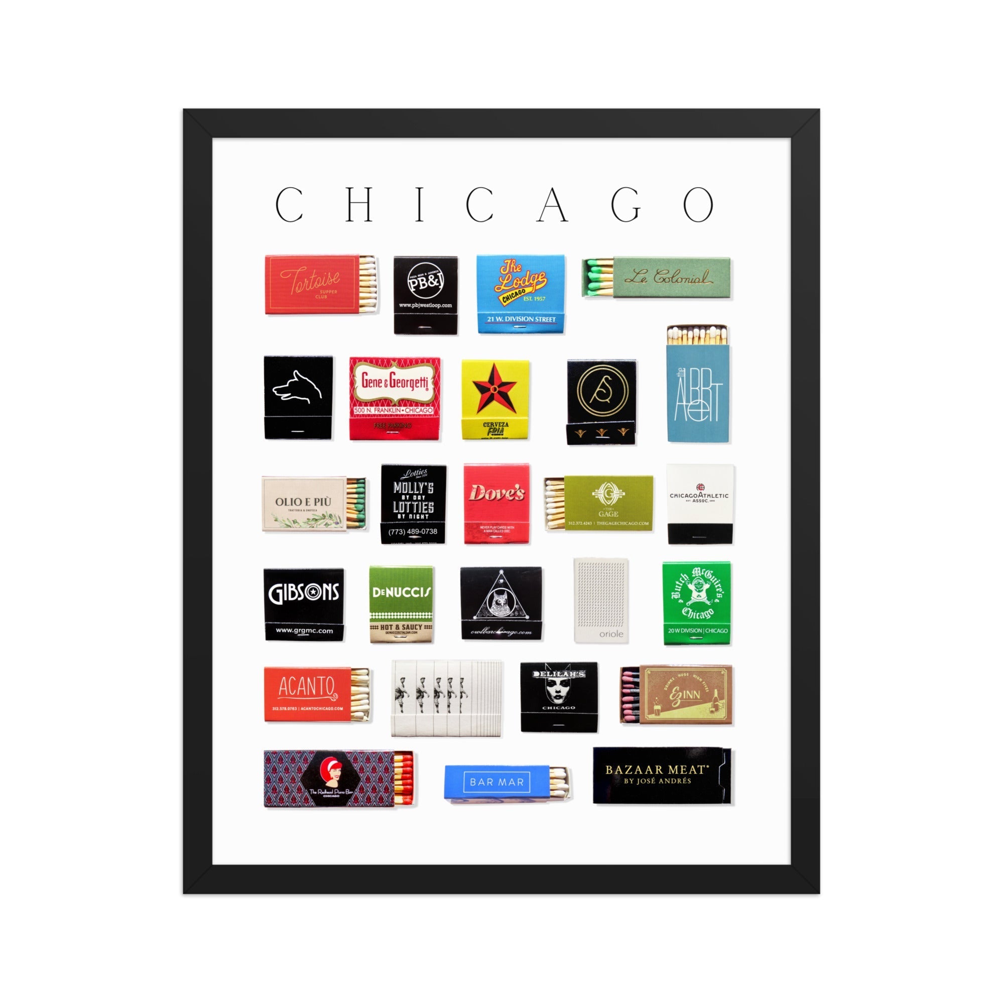 Chicago Matchbox Print - Che Cose Belle
