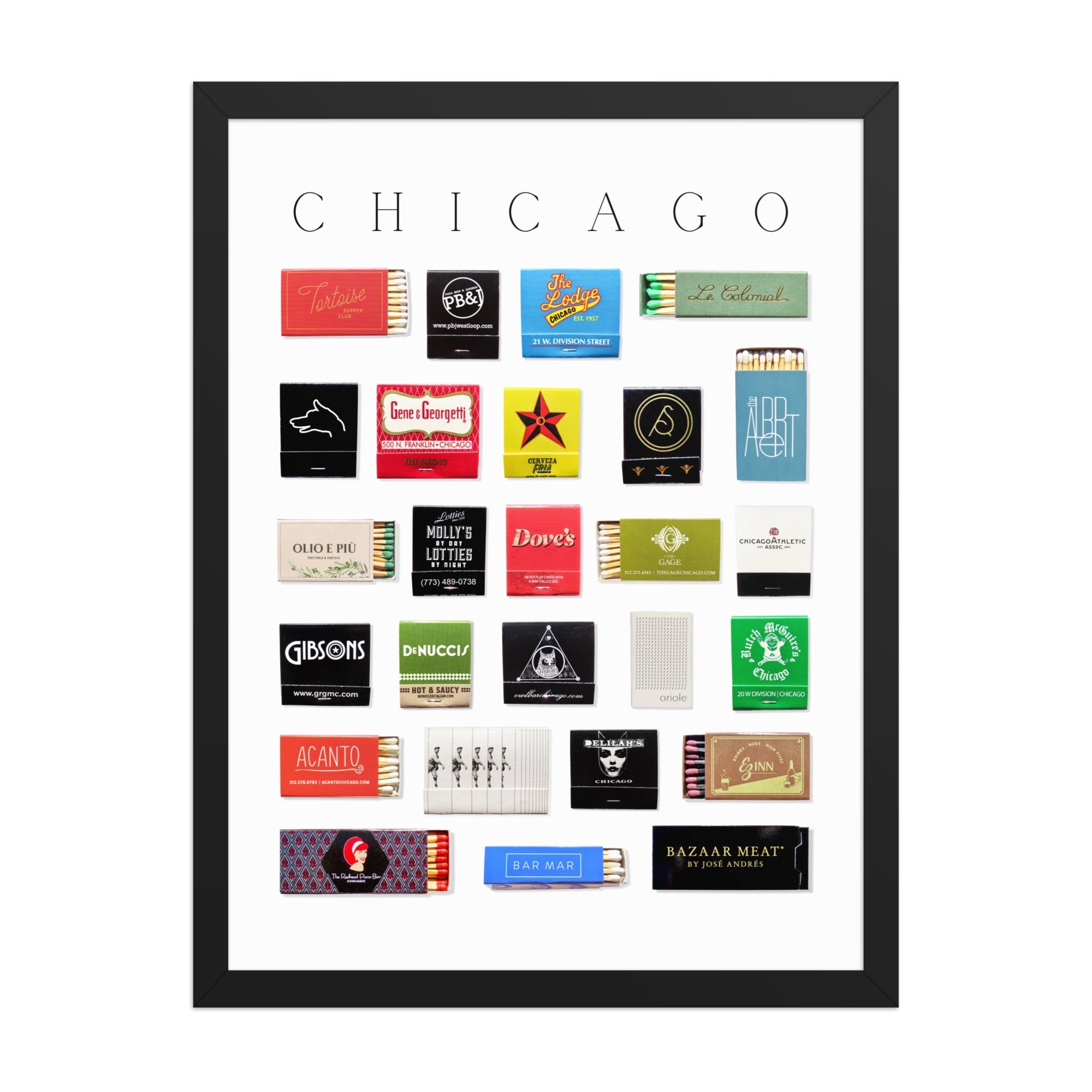 Chicago Matchbox Print - Che Cose Belle