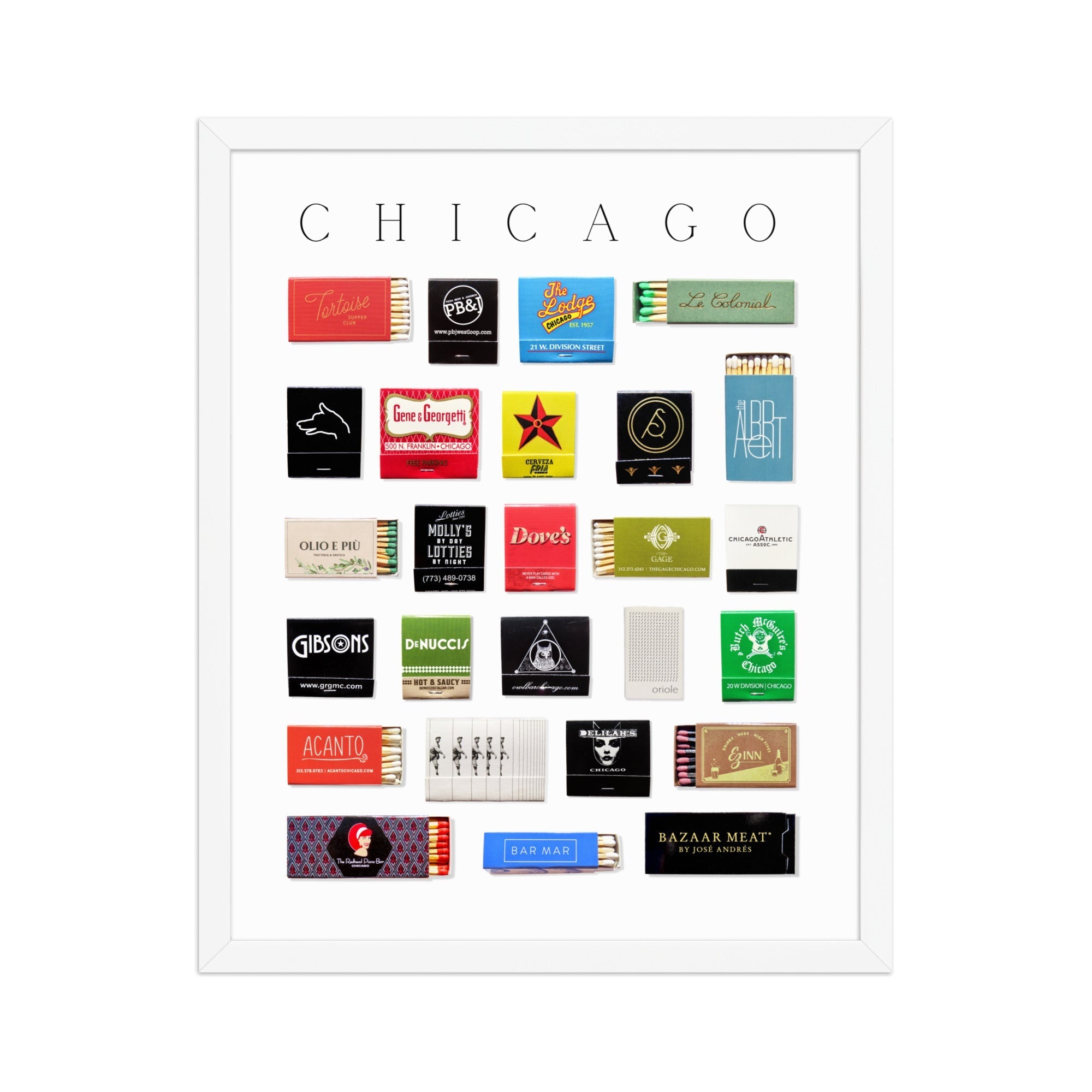 Chicago Matchbox Print - Che Cose Belle